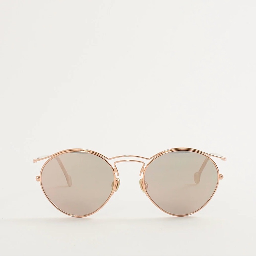 Dior Rose Gold Round Sunglasses